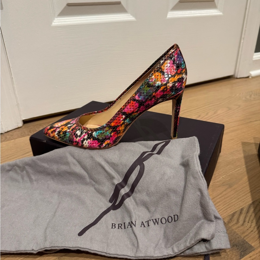 Brian Atwood Vibrant Floral Heels